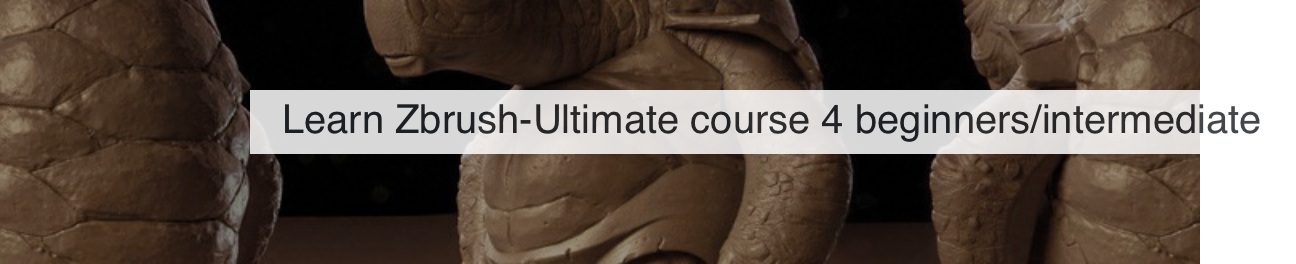 learn zbrush-ultimate course 4 beginners/intermediate